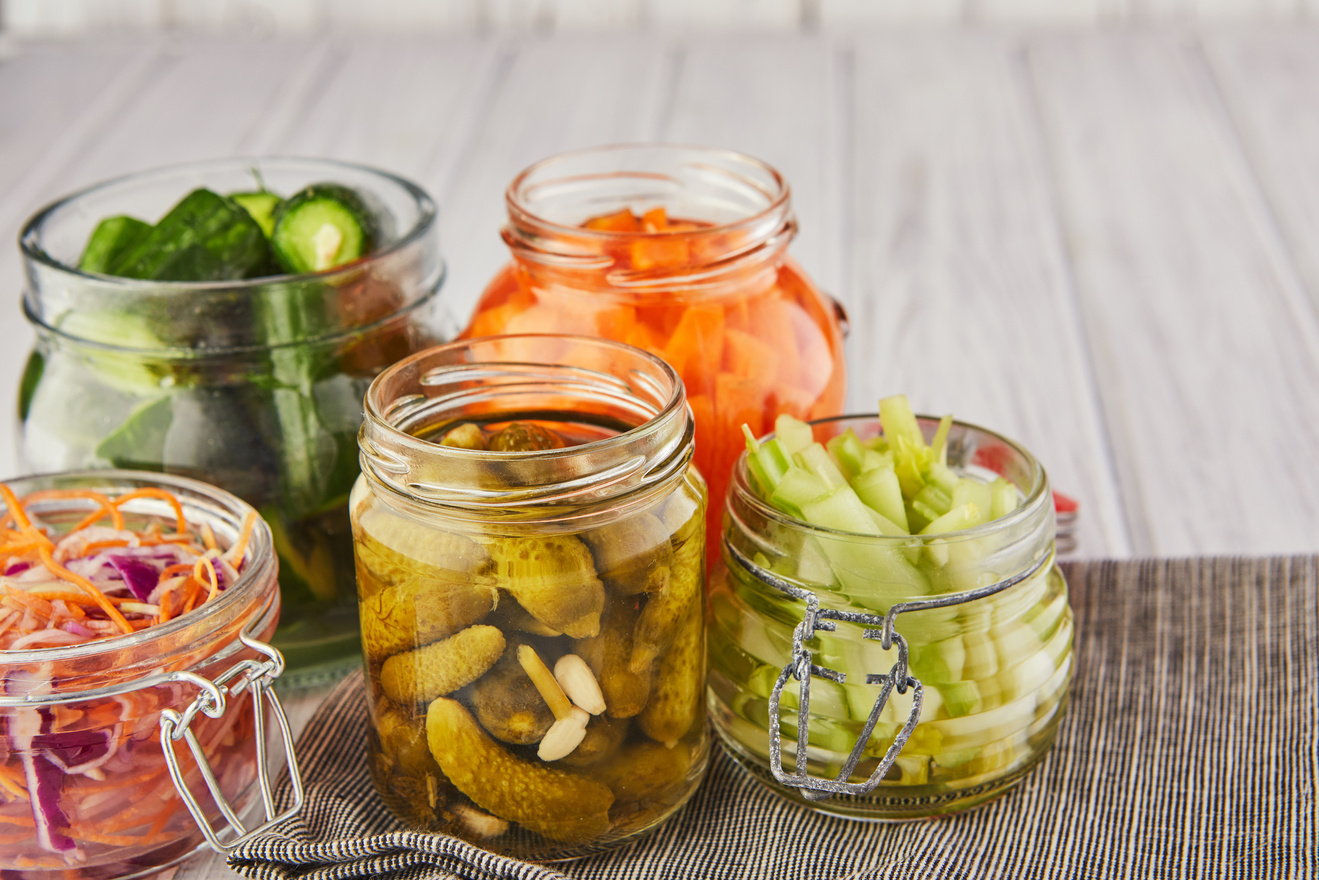 Fermented Preserved Vegetable Food Concept